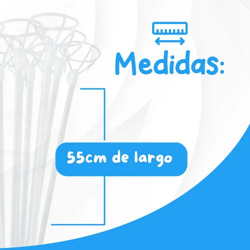 Porta globos 55 cm paquete de 12 unidades