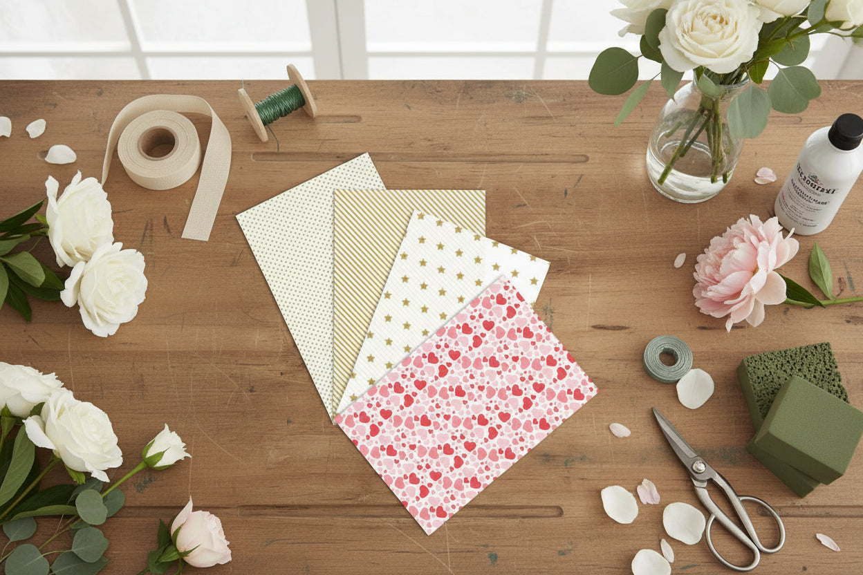Papel china estampado 10 pliegos