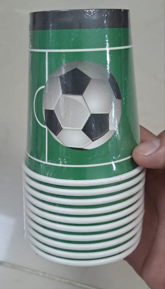 Vasos temática futbol