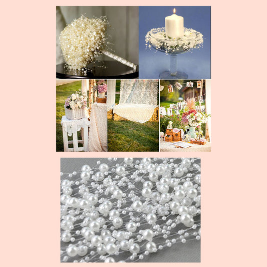 Guirnaldas de perlas decorativas.