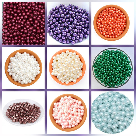 Bolsa de perlas decorativas 8 mm