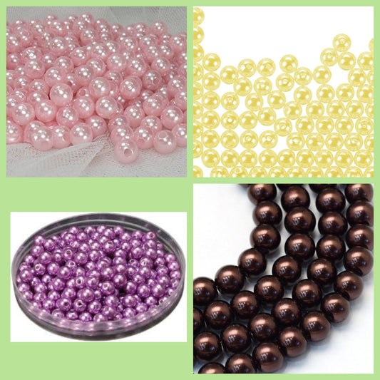 Bolsa de perlas decorativas 8 mm
