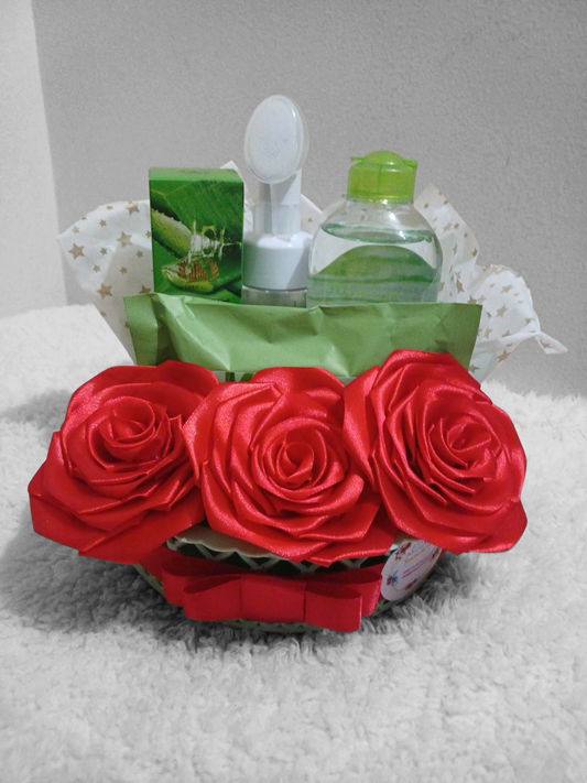 Detalle con producto de cuidado personal.