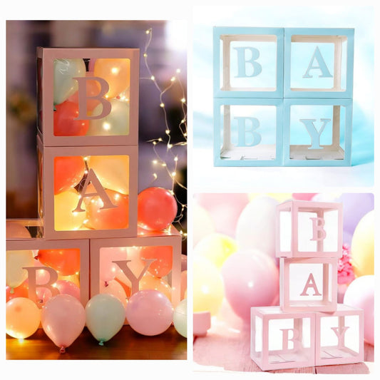 Set de 4 cajas Baby  de 30x30 cm